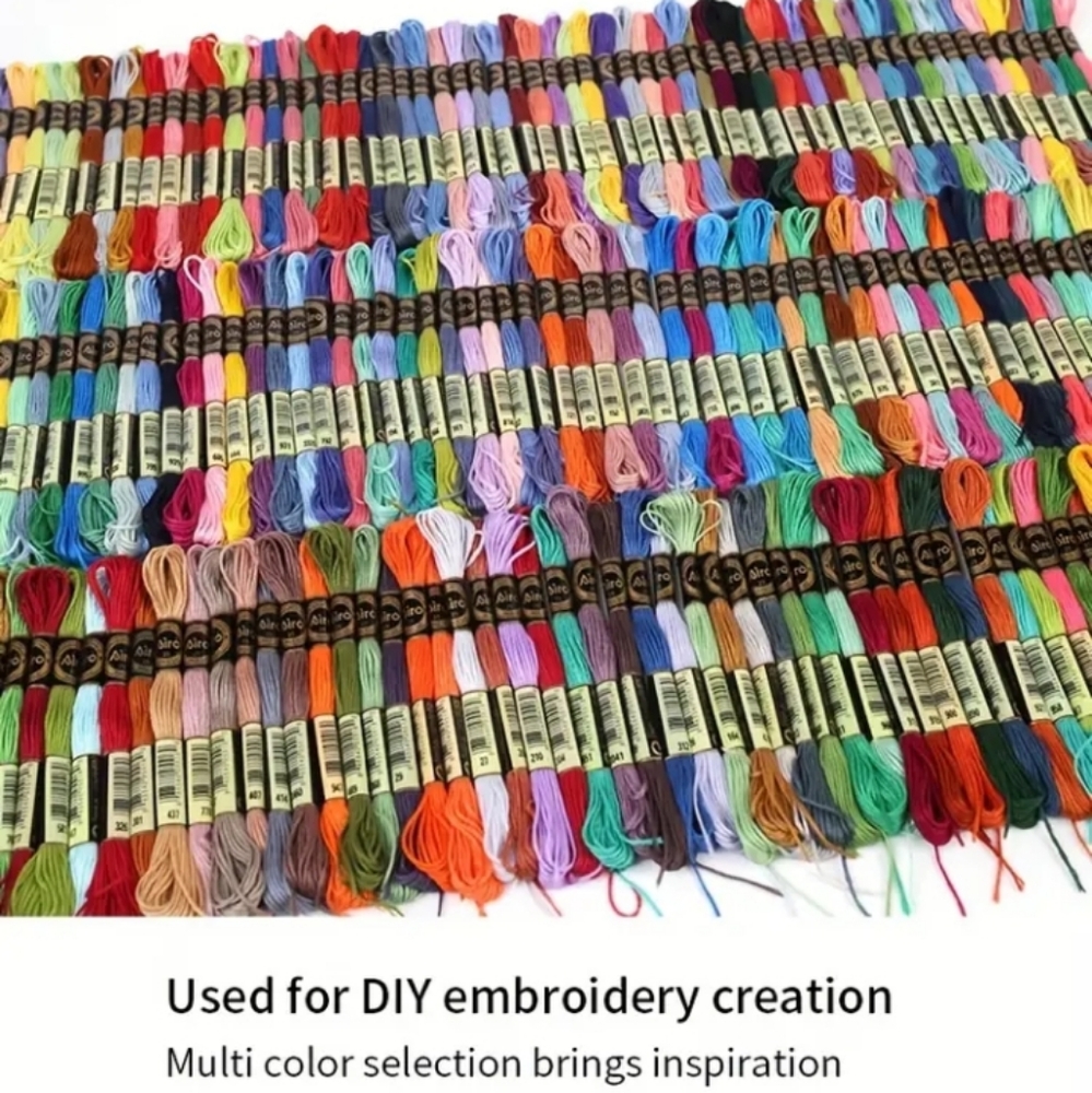 Multicolor Embroidery Floss Set 300 Skeins 300 Different Colors No Repeats NEW